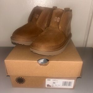 UGG Kids Tan Suede Boots